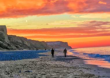 Cromer Beach At Sunset