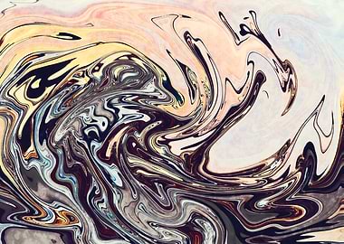Abstract Marble Painting
