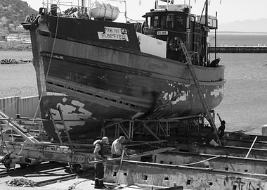 The shipyard in Kalk Bay