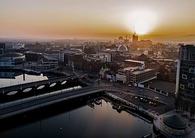 Sunset over Belfast