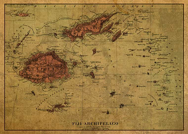 Map of Fiji 1901