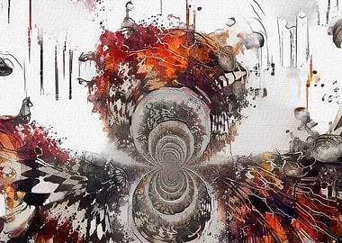 Abstract Chess Painting