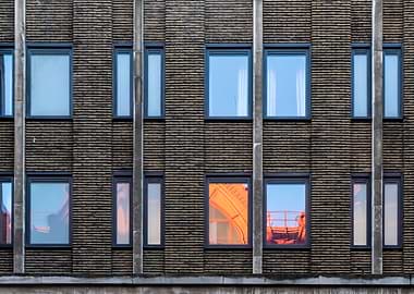 Reflection in the windows