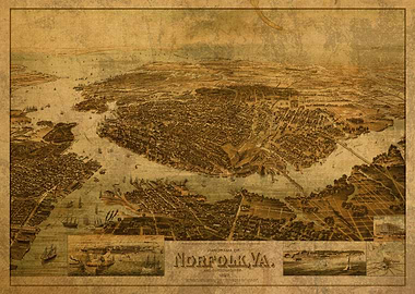 Norfolk Virginia Map 1892