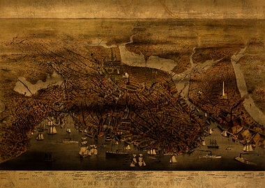 Boston Mass Map 1873