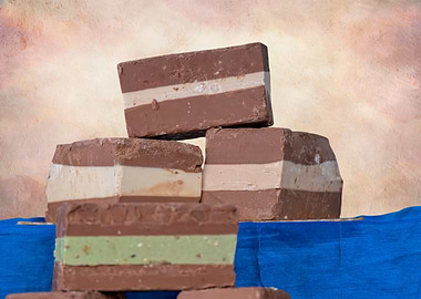 sweet chunks of chocolate