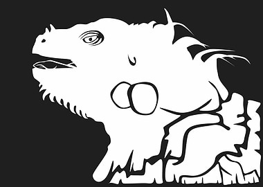 iguana silhouette