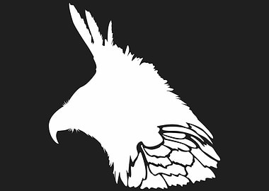 Javanese eagle silhouette
