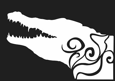 Crocodile silhouette