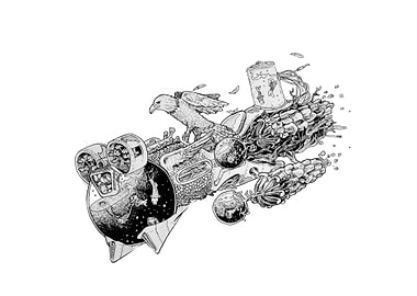 A fish powered hover bike