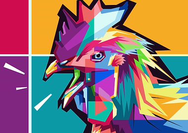 Cool Chicken Pop Art