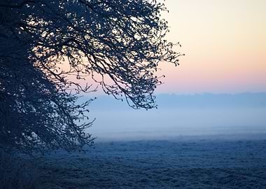 Landscape inn Winter