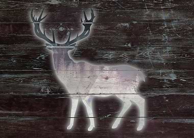 DEER reverse on the wood