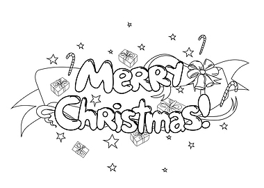 Merry Christmas Hand drawn
