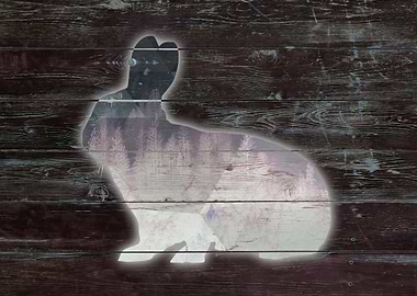 BUNNY reverse on the wood