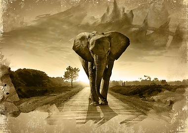Elephant - vintage