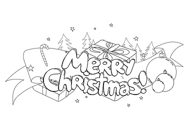 Merry Christmas Hand drawn