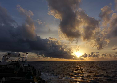 Sunset at Sea