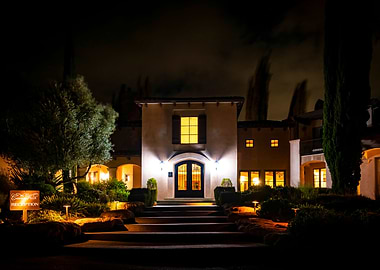 The Canyon Villa at Night