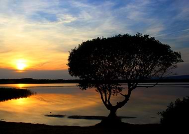 Kenfig Pool Sunset