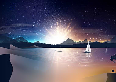 sailing in the night