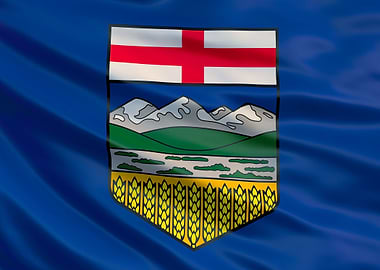 Alberta waving flag