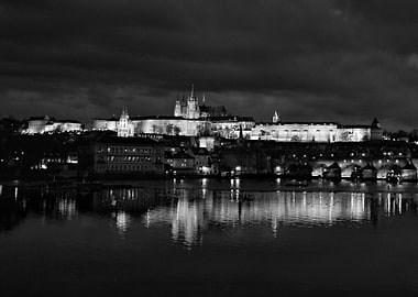 Prague at night