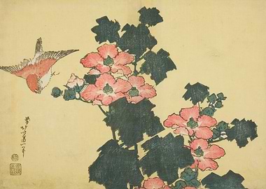 Cotton Roses and Sparrow