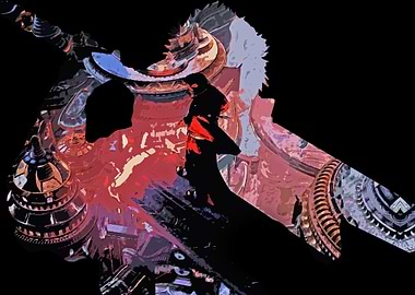 FFX Auron Negative Space