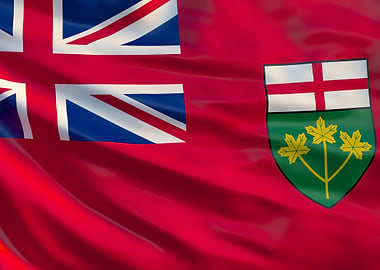 Ontario flag Canada