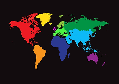 World map colorful 2