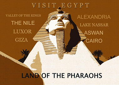 Egypt travel poster