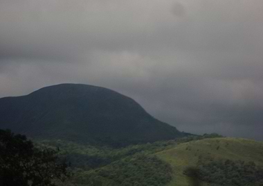 The hill and the rain sky