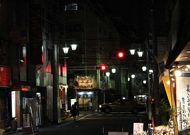 Tokyo Street at Night