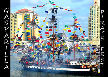 Gasparilla poster work A