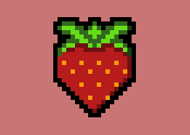 Strawberry Pixel Art