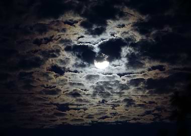 Skull Face Butterfly Cloud