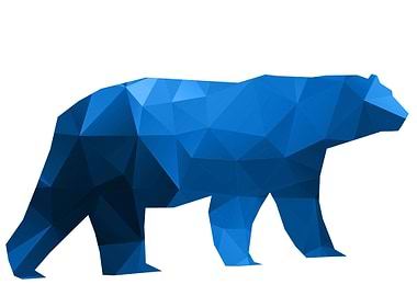 Bear Blue Poly