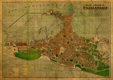 Alexandria Egypt Map 1930