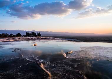 Sunset at Pamukkale Turkey