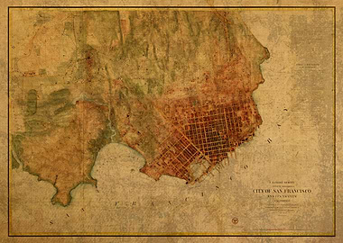 Map of San Francisco 1858