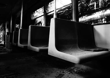 Abandoned wagon chairs