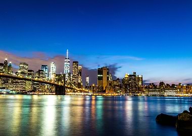 Manhattan Night Colors
