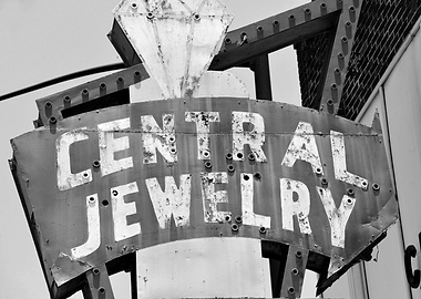 Central Jewelry sign 1950s