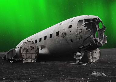 Aurora Airplane Iceland