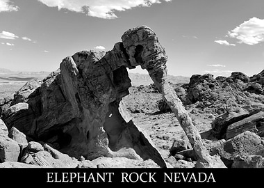 Elephant Rock Utah poster
