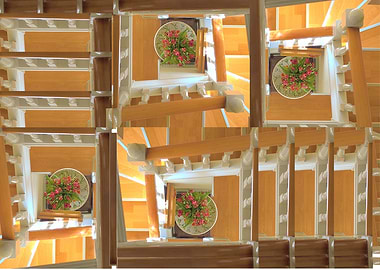 morning lit flower bowl