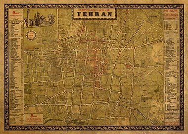 Street Map Tehran Iran