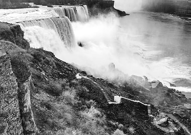 Niagara falls in winter