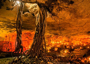 Candlelights in the cave